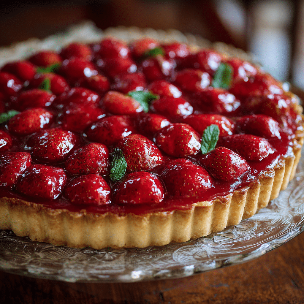 Homemade Strawberry Tart – A Sweet Memory from My Cretan Kitchen 🍓