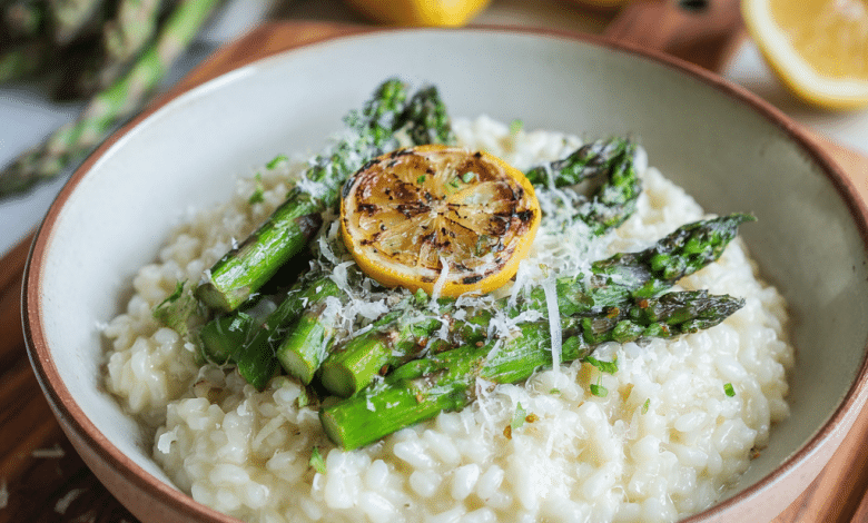 Italian Lemon Asparagus Risotto