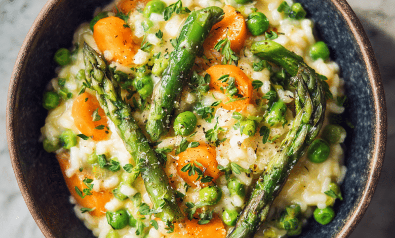Italian Spring Vegetable Risotto