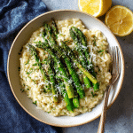 Lemon Asparagus Risotto with Parmesan