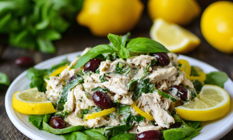 Lemon Basil Chicken Salad