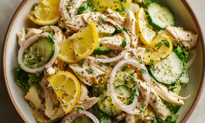 Lemon Chicken Salad for Lunch