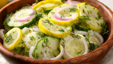 Lemon Dill Cucumber Salad