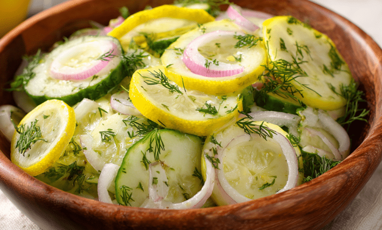 Lemon Dill Cucumber Salad