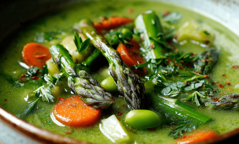 Light Spring Vegetable Soup