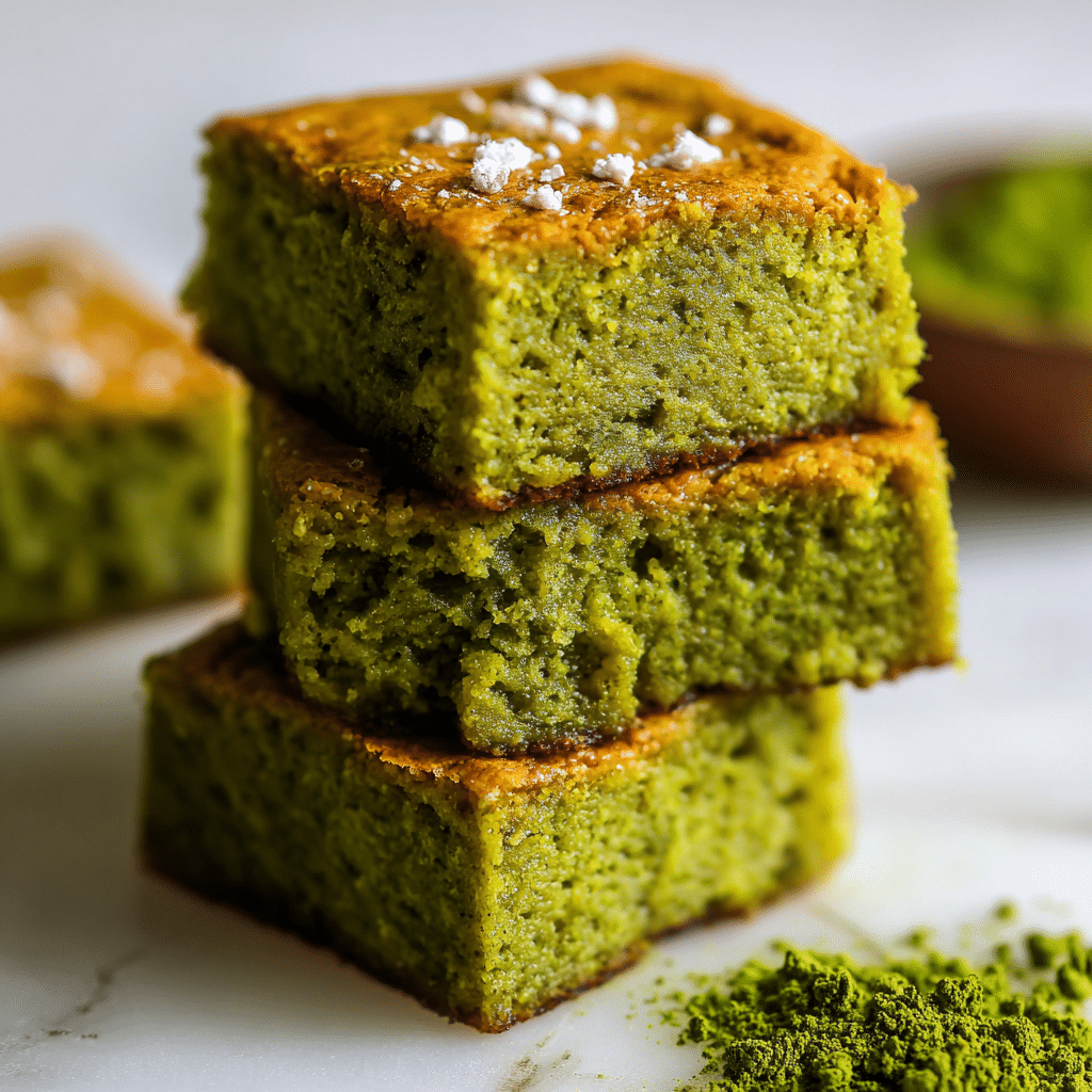 Matcha Blondie Brownies – My Soft, Buttery Green Tea Dessert That Feels Like Pure Comfort