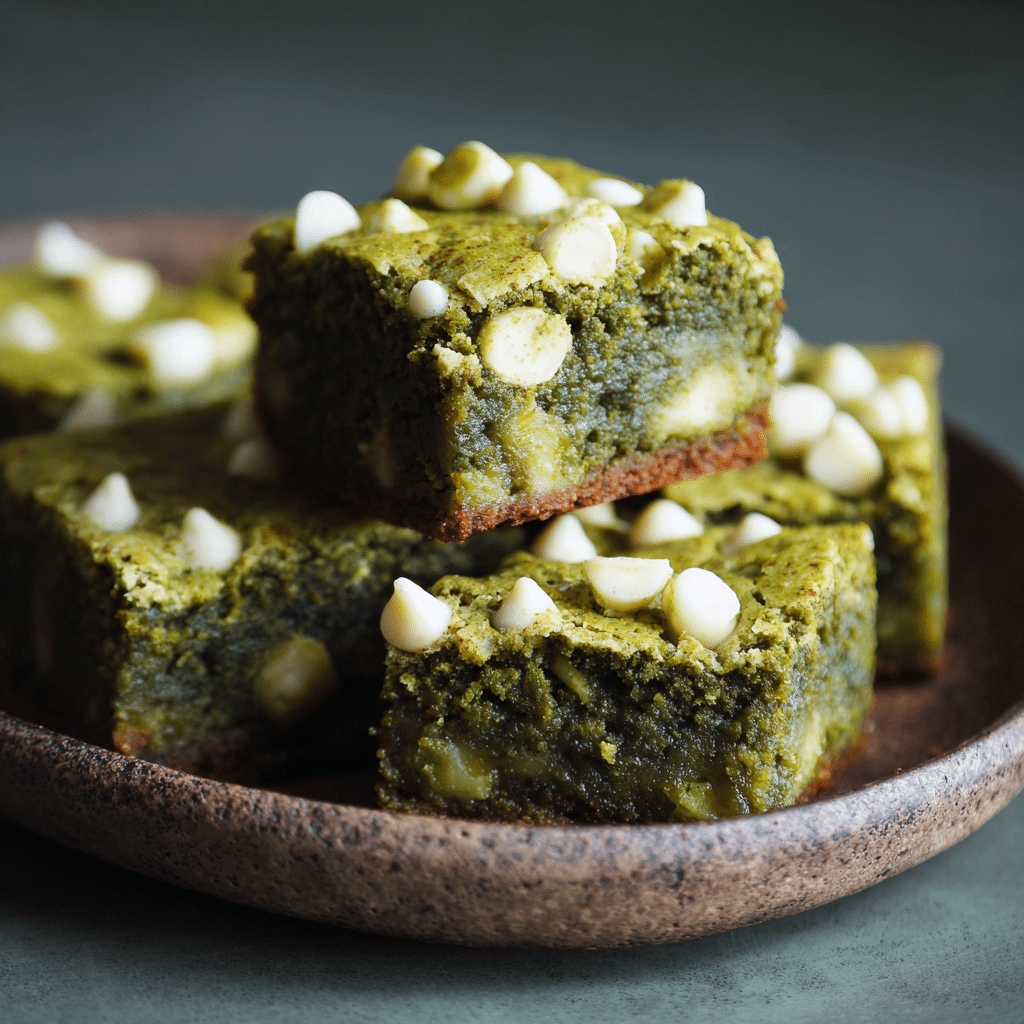 Matcha Mochi Brownies with White Chocolate Chips – My Chewy, Buttery Green Tea Treat