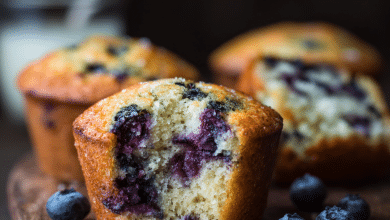 Moist Blueberry Muffins