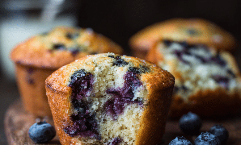 Moist Blueberry Muffins