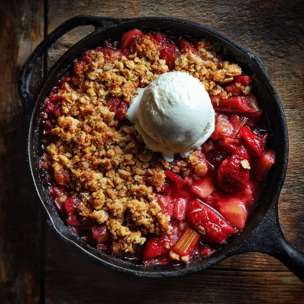Old-Fashioned Strawberry Rhubarb Crisp – My Sweet and Tangy Summer Comfort
