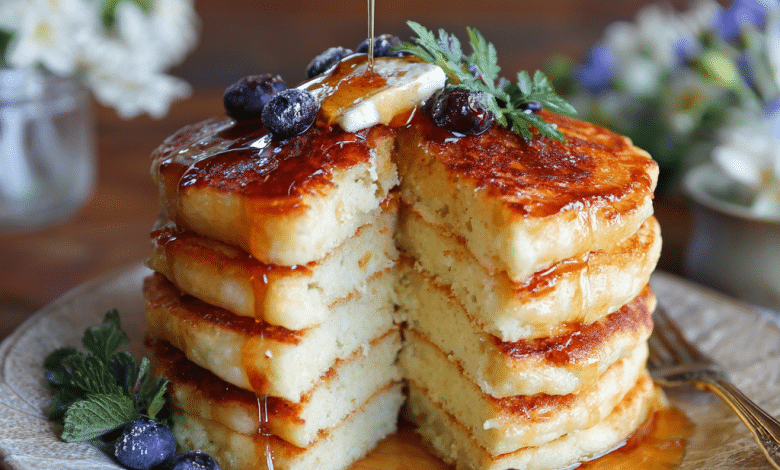 Perfect Fluffy Buttermilk Pancakes Recipe