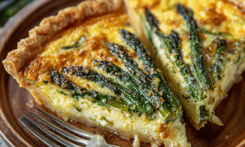 Quick Asparagus Quiche
