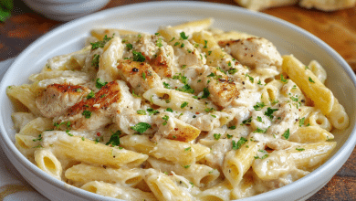 Quick Chicken Alfredo Pasta