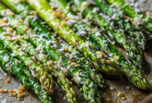 Quick Roasted Asparagus with Parmesan