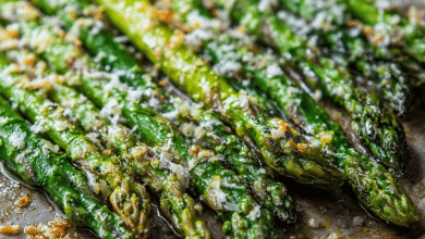 Quick Roasted Asparagus with Parmesan