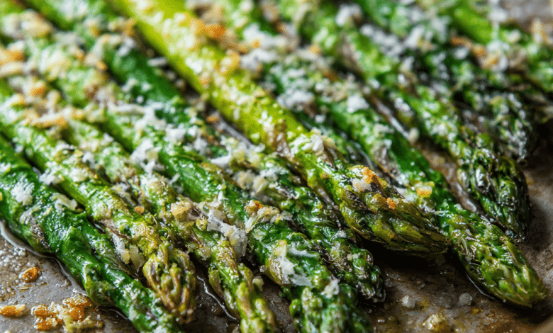 Quick Roasted Asparagus with Parmesan