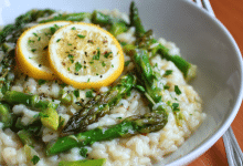 Simple Lemon Asparagus Risotto