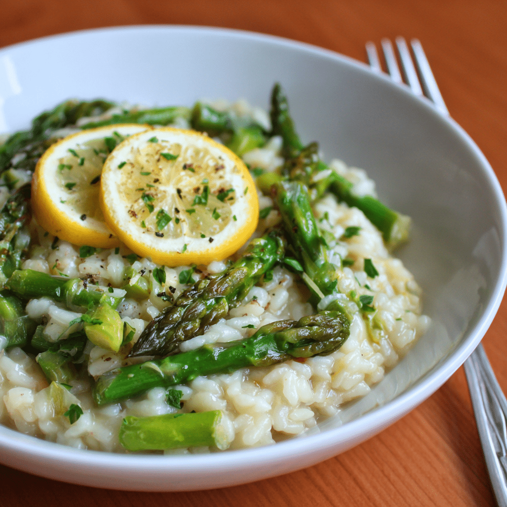 Simple Lemon Asparagus Risotto – A Fresh and Comforting Bowl from My Kitchen