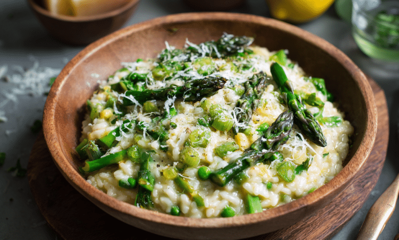 Simple Spring Vegetable Risotto