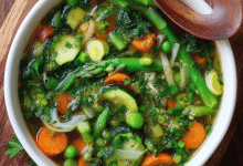 Simple Spring Vegetable Soup