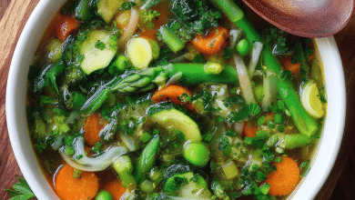 Simple Spring Vegetable Soup