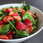 Simple Strawberry Spinach Salad