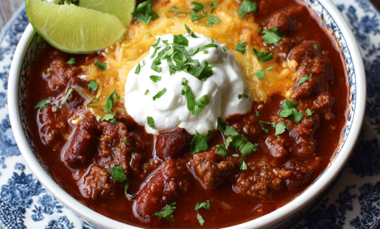 Slow Cooker Beef Chili