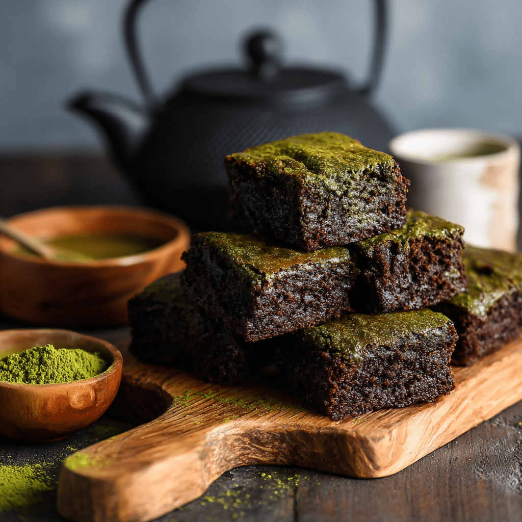 Soft and Chewy Matcha Brownies – A Cozy Green Tea Treat From My Kitchen