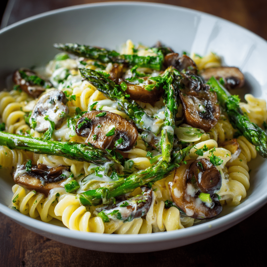 Spring Asparagus Mushroom Pasta – A Taste of Freshness and Comfort