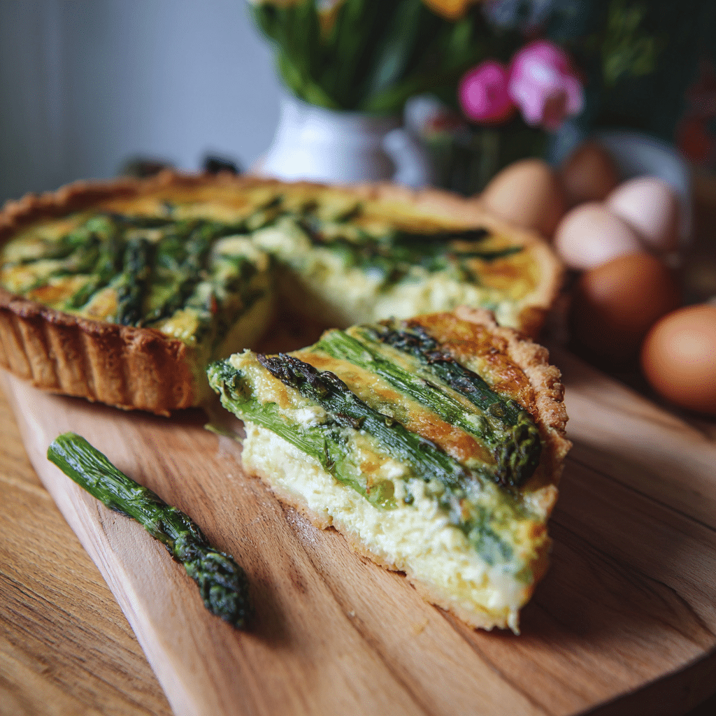 Spring Asparagus Quiche Recipe – A Fresh, Cozy Slice of Spring From My Kitchen