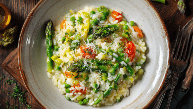 Spring Garden Vegetable Risotto