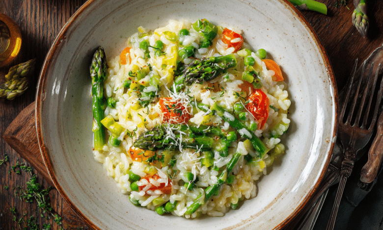 Spring Garden Vegetable Risotto