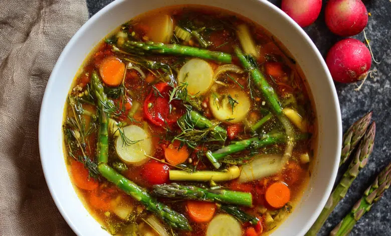Homemade Spring Vegetable Soup