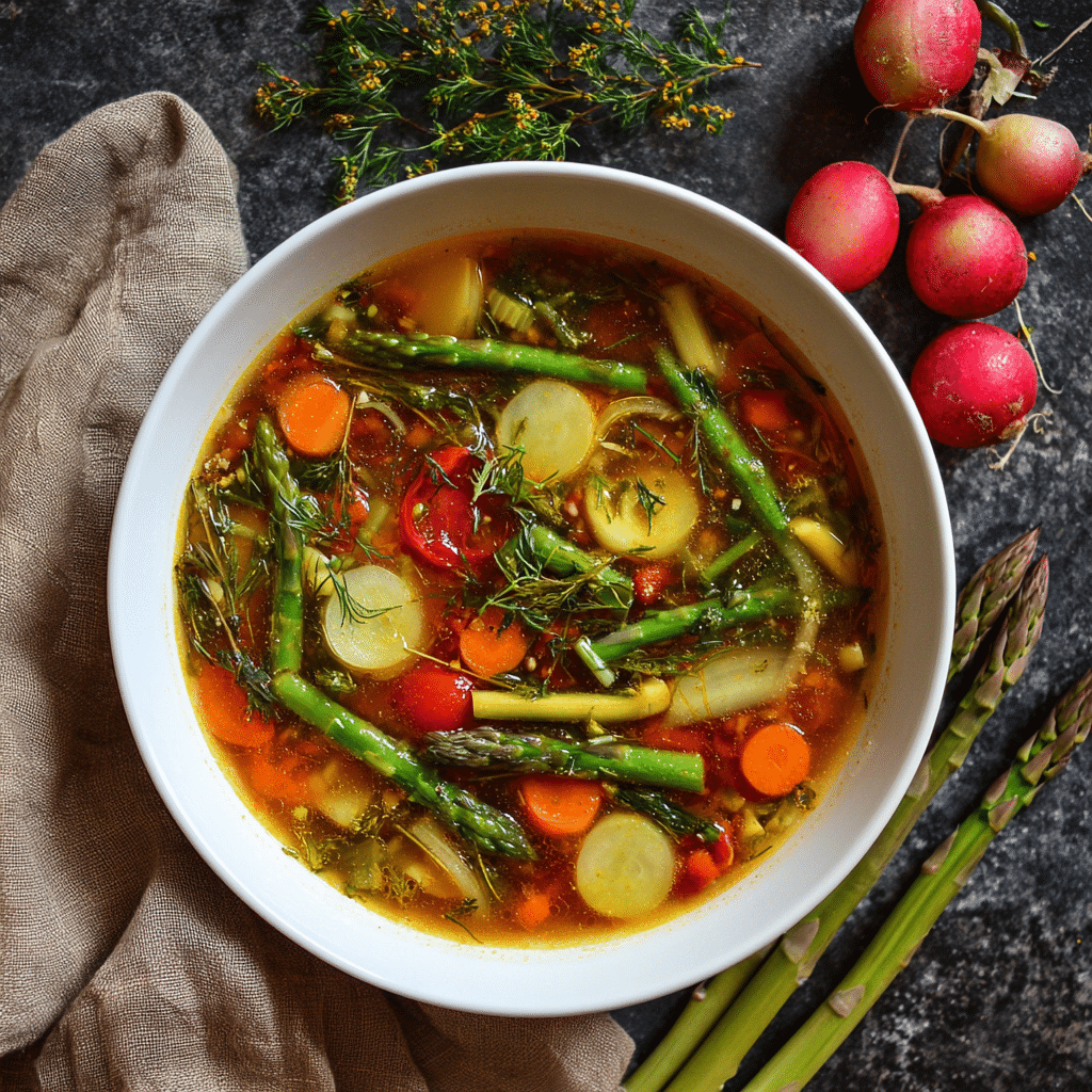 Spring Garden Vegetable Soup – A Bowl Full of Freshness and Love
