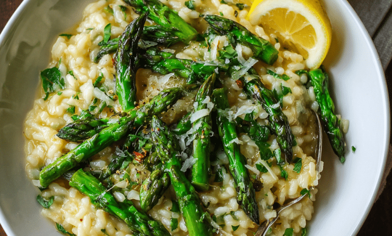 Spring Lemon Asparagus Risotto