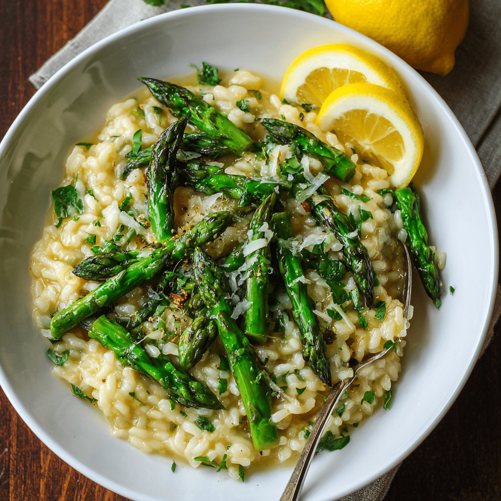 Spring Lemon Asparagus Risotto – The Bright, Creamy Risotto I Cook When Spring Arrives