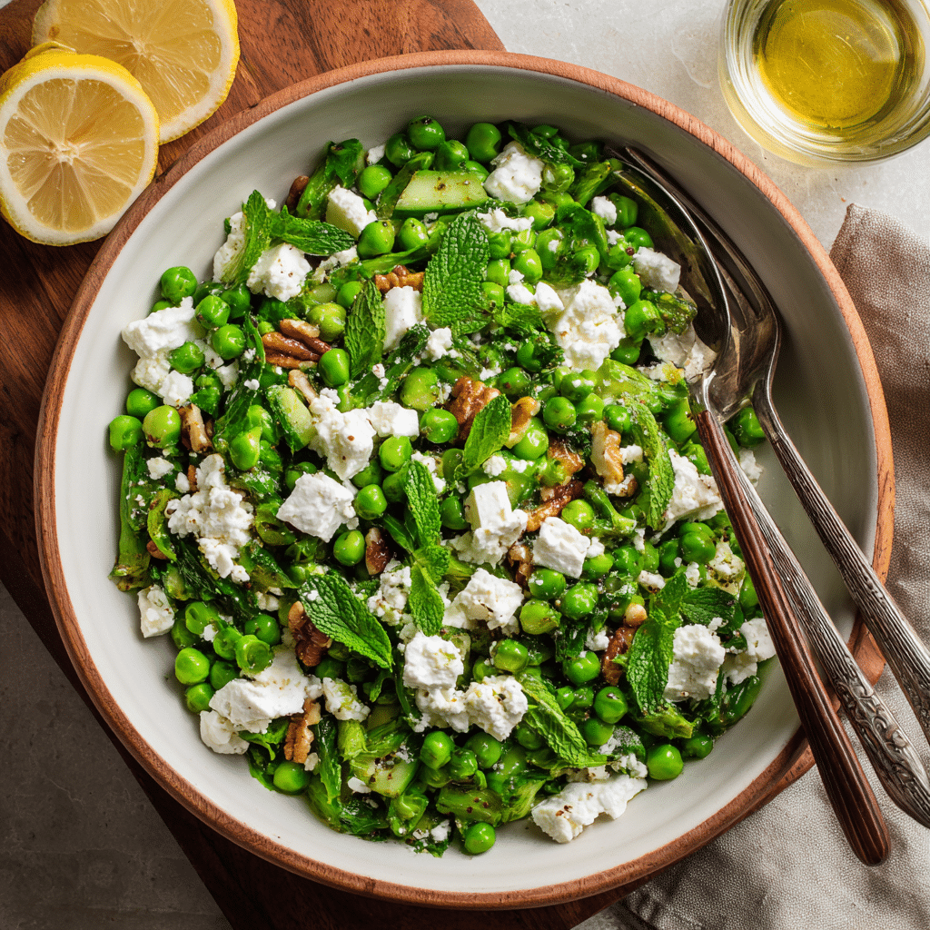 Spring Pea Salad with Feta – A Fresh Bowl of Joy That Feels Like Sunshine