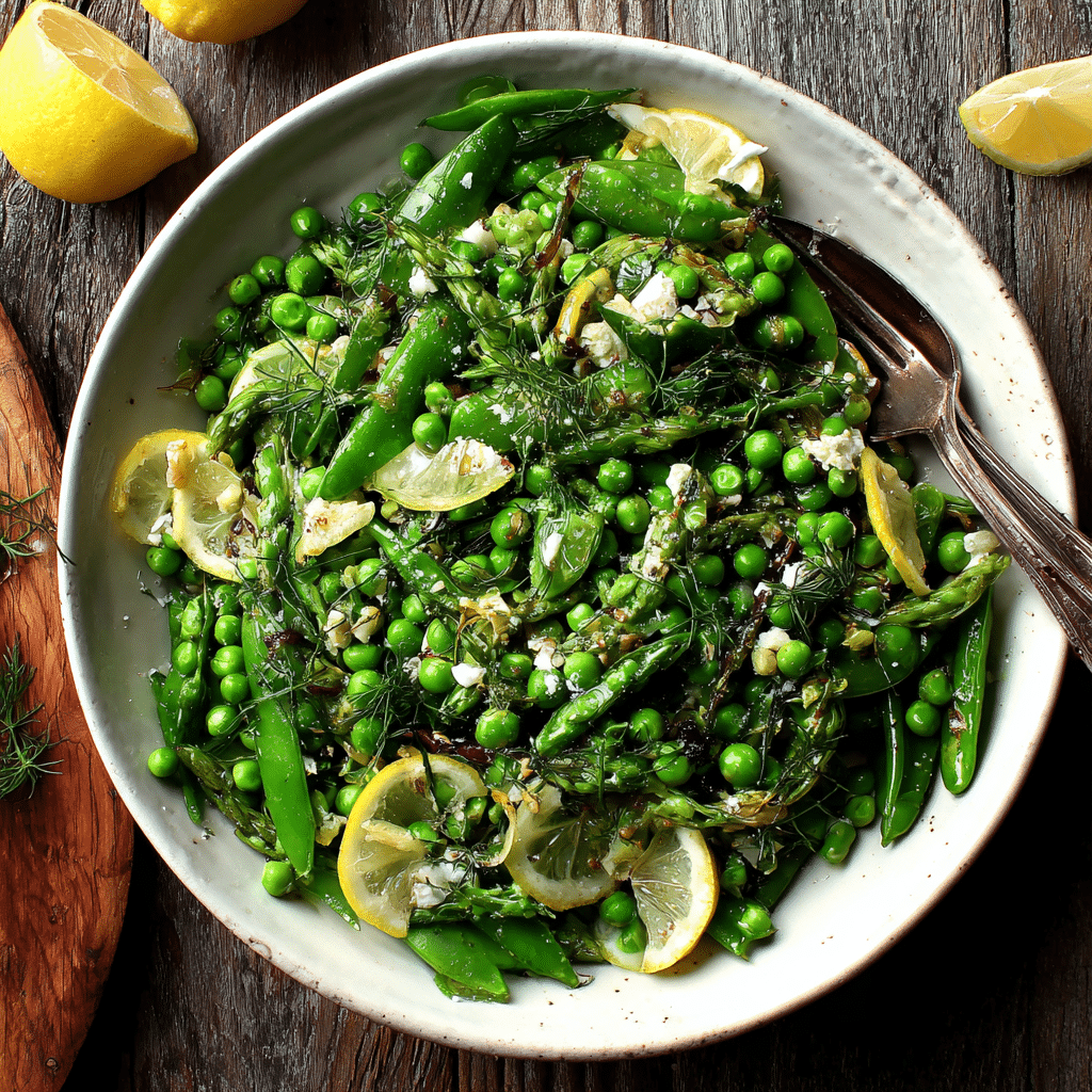 Spring Pea Salad with Lemon, A Bowl Full of Sunshine and Memories