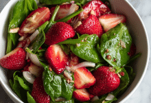 Spring Strawberry Spinach Salad