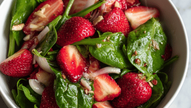 Spring Strawberry Spinach Salad
