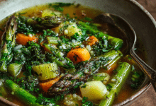 Spring Vegetable Soup with Herbs