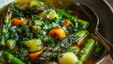 Spring Vegetable Soup with Herbs