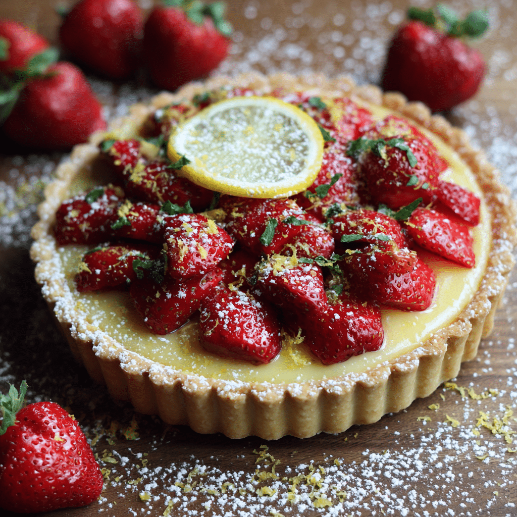 Strawberry Lemon Tart – Sweet, Tangy, and Full of Sunshine