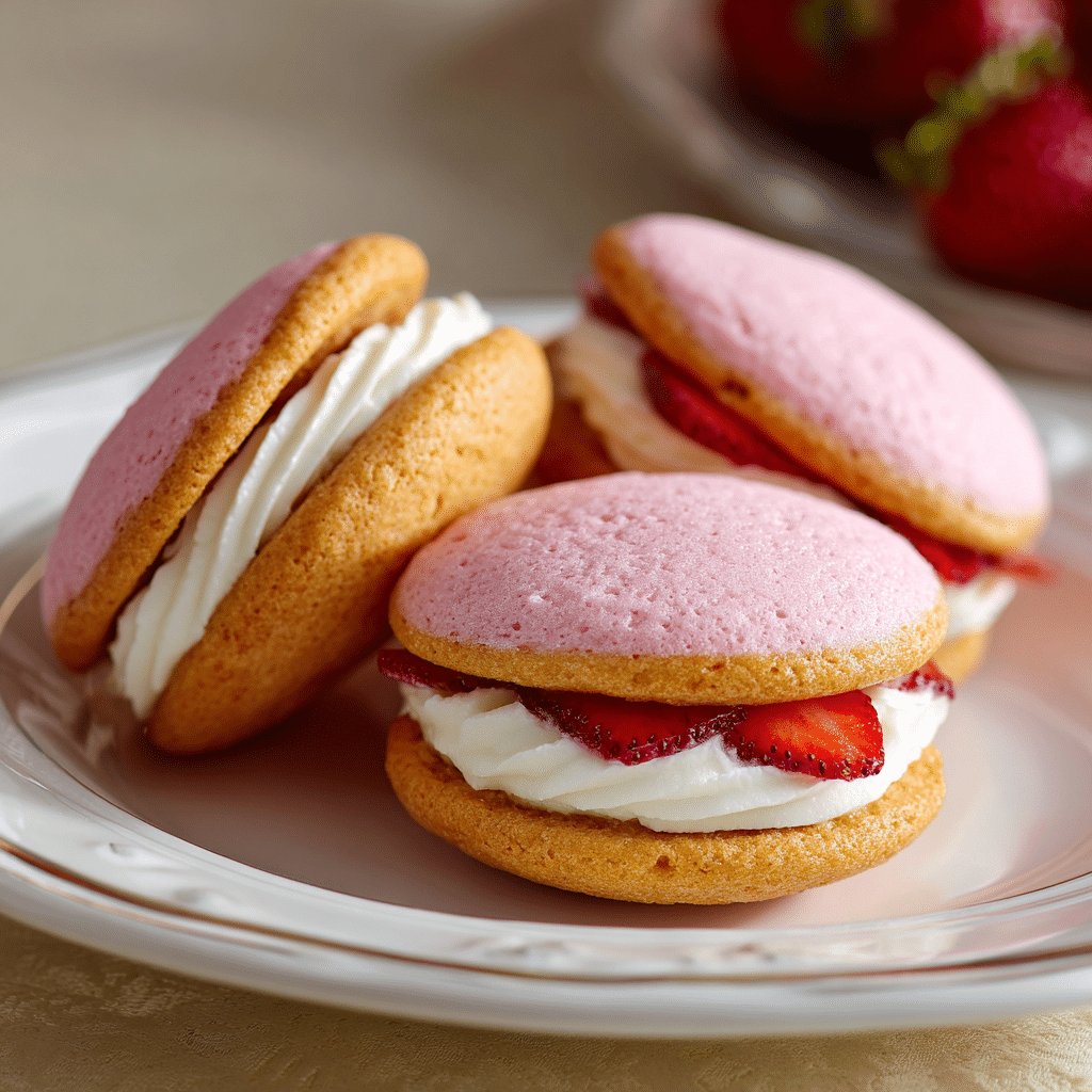 Strawberry Lemon Whoopie Pies (A Bright Little Hug of Sweetness)