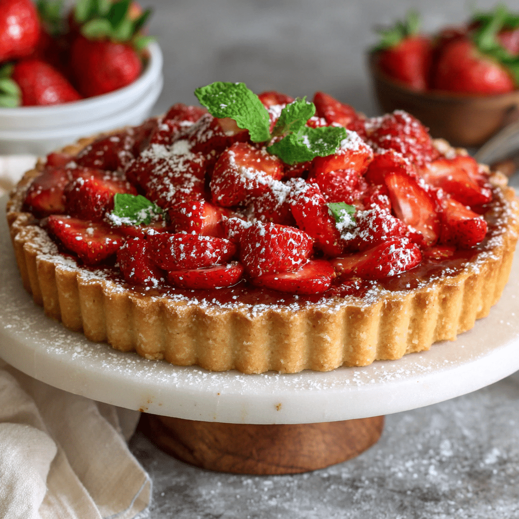 Strawberry Tart Dessert Recipe – A Sweet Taste of Love from My Kitchen