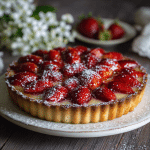 Strawberry Tart with Custard