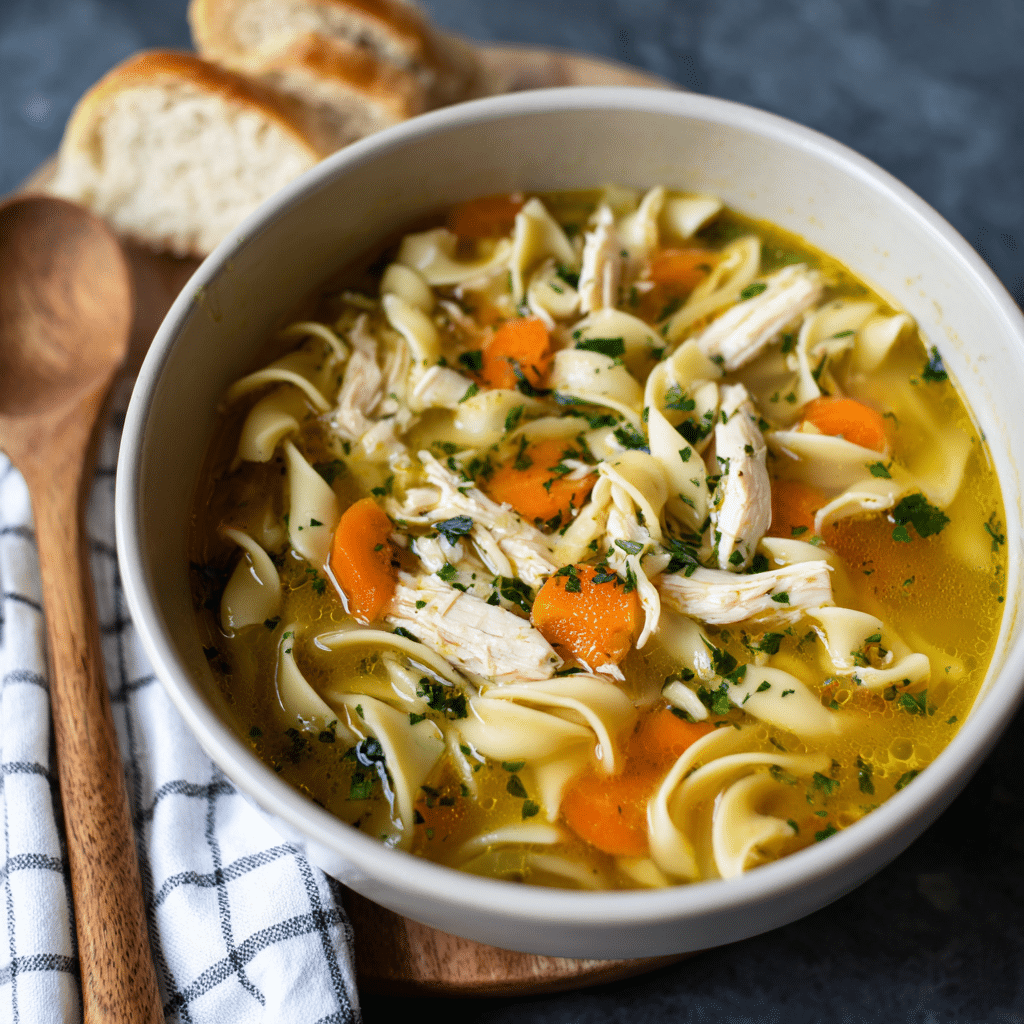 Traditional Chicken Noodle Soup – A Bowl of Comfort and Love