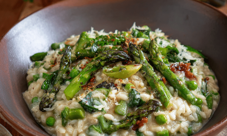 Vegetarian Spring Vegetable Risotto