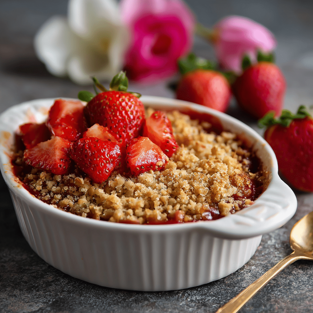 Warm Strawberry Rhubarb Crisp Recipe – My Cozy Oven Dessert That Tastes Like Summer