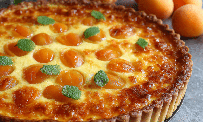 Apricot Custard Tart